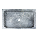 Sirius Gray Marble Rectangular Above Vanity Bathroom Sink (W)15" (L)24" (H)5" top view