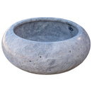 Natural Stone Sirius Silver Marble Above Vanity Bathroom Sink (D)15.5" (H)6" side view