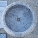 sirius silver marble vessel sink TMS21 top view