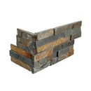 Rockmount Gold Rush Splitface Ledger Corner 6"x18" Natural Slate Wall Tile - MSI Collection