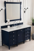 James Martin Brittany 60" Single Bathroom Vanity, Victory Blue