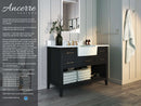 Hayley Bathroom Vanity with Sink and Carrara White Marble Top Cabinet Set Villohome