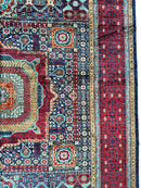 Hand-Knotted Mamluk Wool Rug – 8'4" x 9'9" – Intricate Geometric Masterpiece
