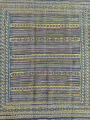 Hand-Woven Afghani Maliki Wool Kilim Rug - 4'5" x 6'