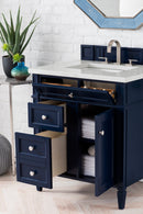 James Martin Brittany 30" Single Bathroom Vanity, Victory Blue
