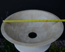HANDCRAFTED LIGHT BEIGE TRAVERTINE SINK