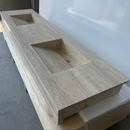 Marble Sink, Custom Travertine Sink, Handmade Beige Travertine Sink, Vein Cut Marble Vanity Top Sink, Marble Bathroom Sink, Vessel Sink (TR-140)