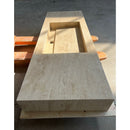 HANDCRAFTED CUSTOM TRAVERTINE SINK (TR-100)