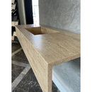HANDCRAFTED CUSTOM TRAVERTINE SINK (TR-051)