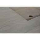 HANDCRAFTED CUSTOM TRAVERTINE DOUBLE SINK (TR-133)
