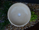 HANDCRAFTED LIGHT TRAVERTINE SINK