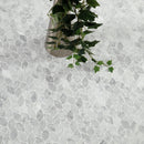 Carrara White Blanco Pattern 12"x12" Honed Marble Mesh-Mounted Mosaic Tile- MSI Collection