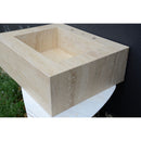 HANDCRAFTED CUSTOM TRAVERTINE SINK (TR-055)