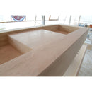HANDCRAFTED CUSTOM TRAVERTINE DOUBLE SINK (TR-133)