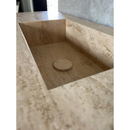 HANDCRAFTED CUSTOM TRAVERTINE SINK (TR-051)