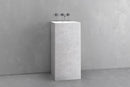 Square pedestal sink