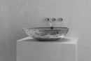 Egg shape vessel sink