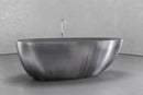Freestanding egg shape bathtub