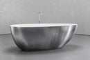 Freestanding egg shape bathtub