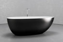 Freestanding egg shape bathtub