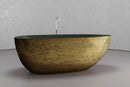 Freestanding egg shape bathtub