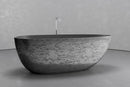 Freestanding egg shape bathtub