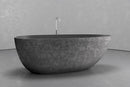 Freestanding egg shape bathtub