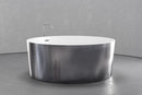 Freestanding round soaking tub