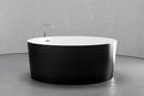 Freestanding round soaking tub