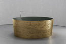 Freestanding round soaking tub