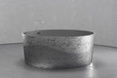 Freestanding round soaking tub