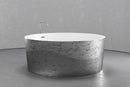 Freestanding round soaking tub