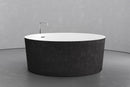 Freestanding round soaking tub