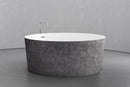 Freestanding round soaking tub