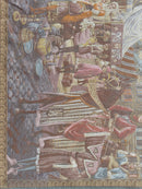 1990s Belgium Wall Tapestry 4'1” x 6’4”