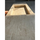 HANDCRAFTED CUSTOM TRAVERTINE SINK (TR-100)