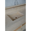 HANDCRAFTED CUSTOM TRAVERTINE DOUBLE SINK (TR-133)