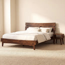 [Buy 1 Get 1] Aurora Solid Wood Bed Frame & Nightstand