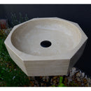 Handmade Travertine Octagon Sink