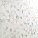 Arabescato Venato White Cube 11.73"x13.47" Honed Marble Mesh Mounted Mosaic Tile - MSI Collection