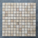 Patara 12" x 12" Honed Travertine Mesh-Mounted Mosaic Tile