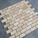 Patara 12" x 12" Polished Travertine Mesh-Mounted Mosaic Tile