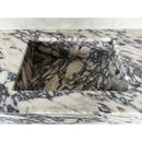 HANDCRAFTED CUSTOM CALACATTA VIOLA MARBLE SINK (NS-082)