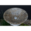 Handmade Valencia Travertine Conical Sink
