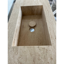 HANDCRAFTED CUSTOM TRAVERTINE SINK (TR-051)