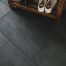 Montauk Black Gauged Slate Wall and Floor Tile - MSI Collection