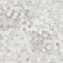 Carrara White Hexagon 11.75"x12" Honed Marble Mesh-Mounted Mosaic Tile 2" Hexagon-MSI Collection