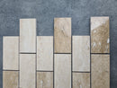 Patara 12" x 12" Polished Travertine Mesh-Mounted Mosaic Tile