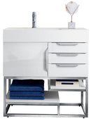 James Martin Columbia 36" Single Bathroom Vanity, Glossy White