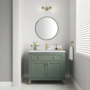 James Martin Chicago 36" Single Bathroom Vanity, Smokey Celadon